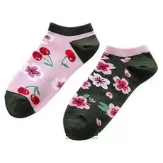 Носки короткие Вишневый цвет