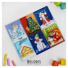 Новогодние пазлы из палочек