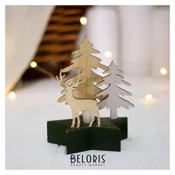 Новогодний декор с подсветкой "Лесной олень"