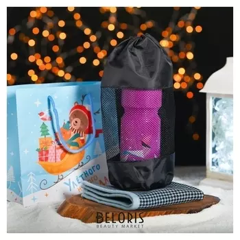 Новогодний подарочный набор «Улётного нового года»: бутылка 750 мл, полотенце 30 х 30 см