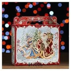 Новогодний подарок "Чудесный" картонная упаковка, 600 г