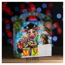 Новогодний подарок "Магнитный алфавит" картонная упаковка, 1200 г