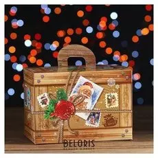 Новогодний подарок "Посылка" картонная упаковка, 900 г