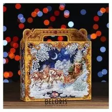 Новогодний подарок "Зимняя тройка" картонная упаковка, 700 г