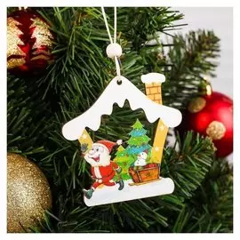 Новогодняя подвеска «Домик»