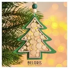Новогодняя подвеска «Ёлка» 0,7х9,5х10см
