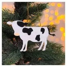 Новогодняя подвеска «Коровки» 0,2х16х9 см 0.2х16х9 см