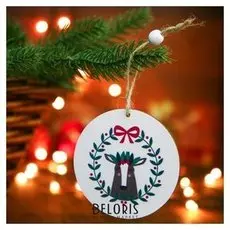 Новогодняя подвеска «Новогоднее счастье» 0,3х8х8 см