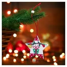 Новогодняя подвеска «Радость» 0,5х5,5х6 см