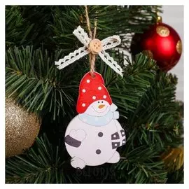 Новогодняя подвеска «Снеговики»