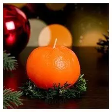 Новогодняя свеча "Мандарин"