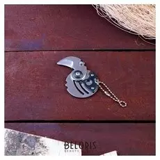 Нож-брелок перочинный складной, лезвие 3 см