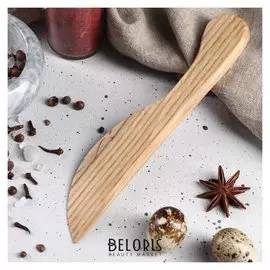 Нож деревянный, для масла, 20 см, массив дуба