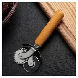 Нож для пиццы и теста «Ретро», 16 см, два лезвия