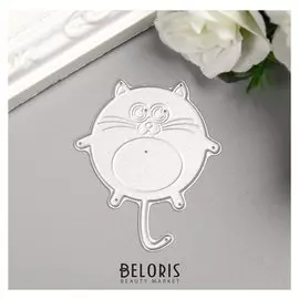 Нож для вырубки сталь "Котик-шарик" 6,5х5,3 см