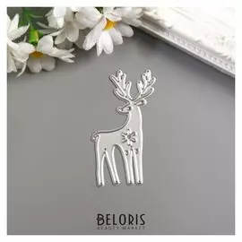 Нож для вырубки сталь "Олень со снежинкой" 6,07х3,5 см