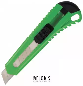 Нож канцелярский 18 мм Brauberg "Classic", фиксатор, корпус ассорти, упаковка с европодвесом