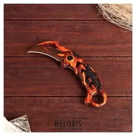 Нож-керамбит складной "Огненный", клинок 6см