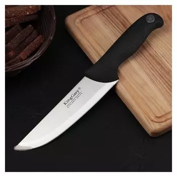 Нож кухонный «Верон», лезвие 18 см, ручка Soft-touch, цвет чёрный