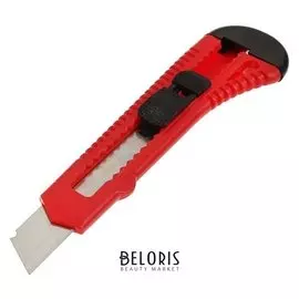 Нож универсальный Top Tools, корпус пластик, квадратный фиксатор, 18 мм