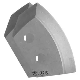 Ножи для ледобура полукруглые универсальные, D=130 мм (Набор 2 шт.) нерж.