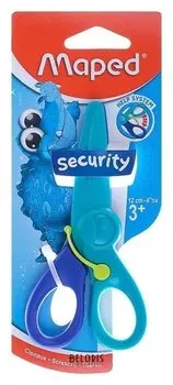 Ножницы детские 12 см Kidipulse, безопасные с лезвиями из стекловолокна, в блистере