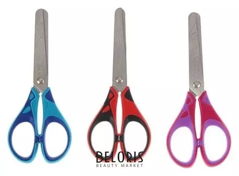 Ножницы детские симметричные прорезиненные ручки дисплей Essentials Soft