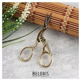 Ножницы для вышивки «Цапельки», 9 см, цвет золотой