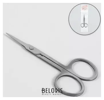 Ножницы маникюрные, для кутикулы, прямые, узкие, 9 см, цвет серебристый