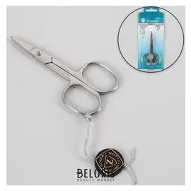 Ножницы маникюрные, прямые, 9 см, цвет серебристый, B-103-s-sh