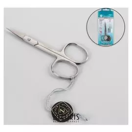 Ножницы маникюрные, загнутые, 9 см, цвет серебристый, B-112-s-sh