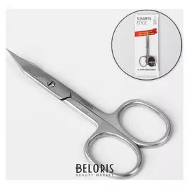 Ножницы маникюрные, загнутые, широкие, 9,5 см, цвет серебристый, Nsec-603-d-cvd