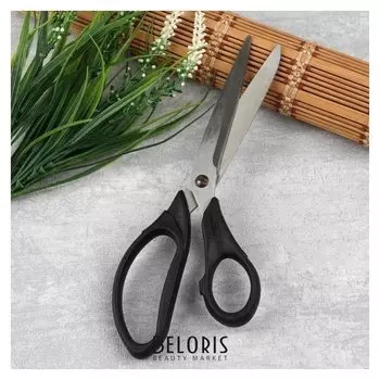 Ножницы портновские, 22 см, цвет чёрный