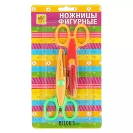 Ножницы рельефные "Цветик" набор из 2 шт