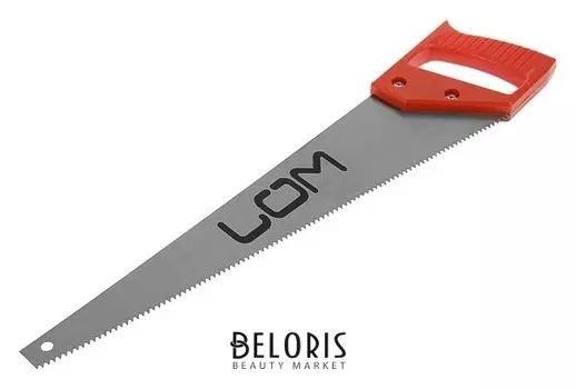 Ножовка по дереву Lom, пластиковая рукоятка, 7-8 Tpi, 400 мм