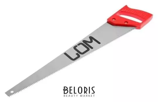 Ножовка по дереву Lom, пластиковая рукоятка, 7-8 Tpi, 450 мм