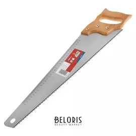 Ножовка по дереву Top Tools, 500 мм, 7tpi, линейка, деревянная рукоятка