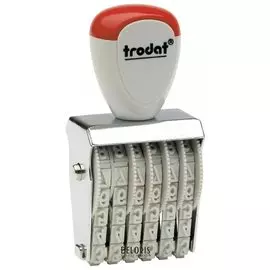 Нумератор ручной ленточный, 6 разрядов, оттиск 27х4 мм, Trodat 1556