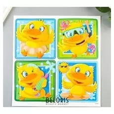 Объёмные наклейки Room Decor "Утята в бассейне" 30х30 см