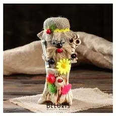 Оберег "Домовичок на пеньке"