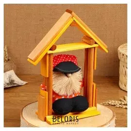 Оберег - домовой "Домовой в домике", H = 23 см