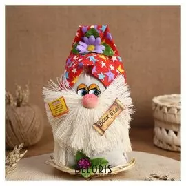 Оберег «Домовой кузя», в шляпке, 20 см