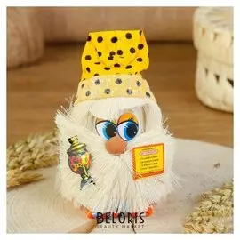 Оберег «Домовой с самоваром», 12 см