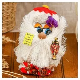 Оберег «Домовой», с самоваром