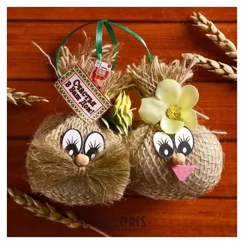 Оберег «Дружная парочка»,10х10 см