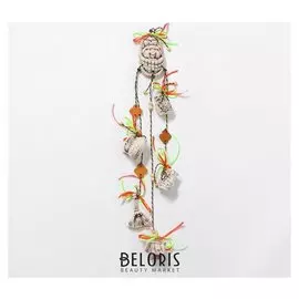 Оберег "Лапоть с домовёнком" с сундуком