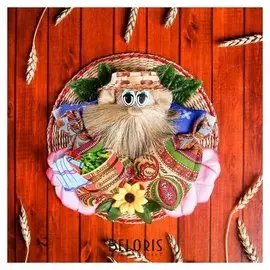 Оберег - панно «Домовой банщик», 17,5 см