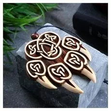 Оберег "Печать велеса" большой, кедр