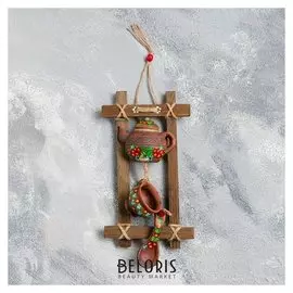 Оберег "Рамка" вертикальная, калина