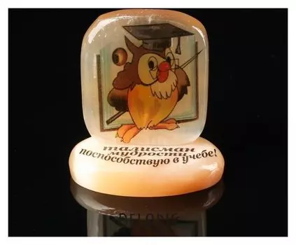 Оберег «Сова», талисман мудрости, на подставке